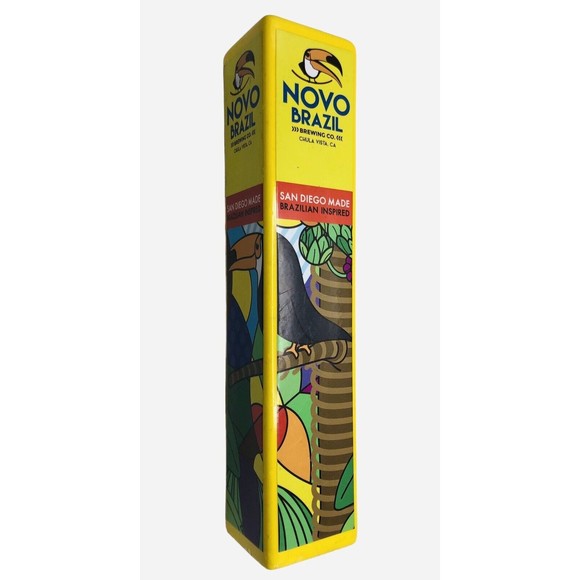 Novo Brazil Brewing Company Craft Beer Tap Pull Handle Chula Vista Toucan AS IS - Picture 15 of 16